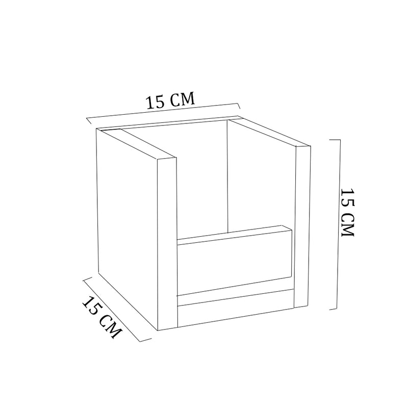 Suporte çlcool em Gel Natural Em Mdf