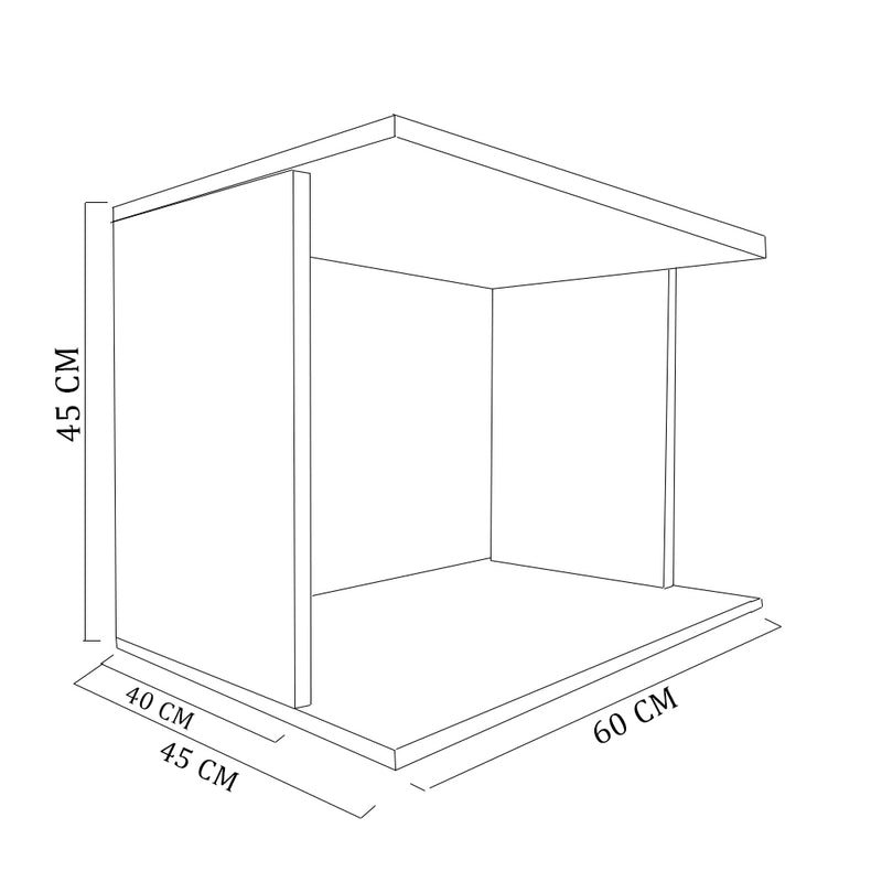 Suporte De Microondas Simples Em Mdf Natural