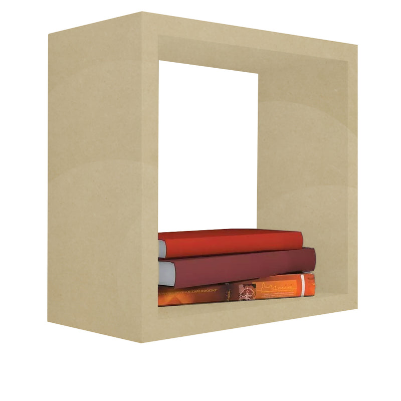 Nicho Decorativo 25x25x15 cm em Mdf Natural
