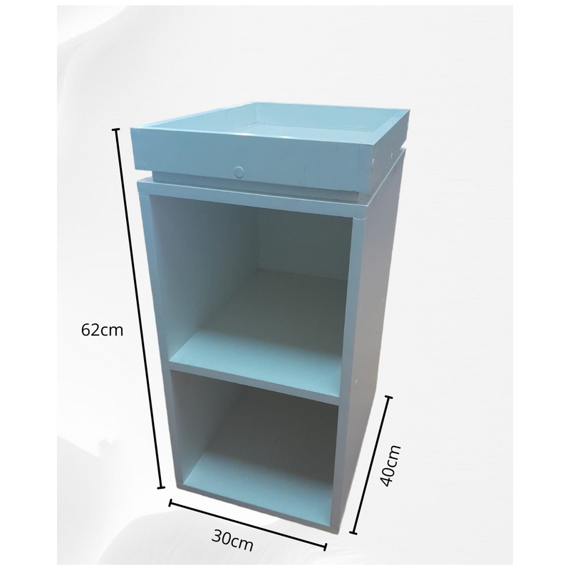 Mesa de Cabeceira Lateral Preto Em Mdf