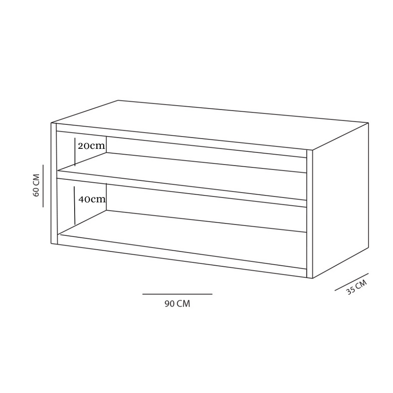 Rack Sala Natural de Chão Para Tv Ate 32 Polegadas Em Mdf