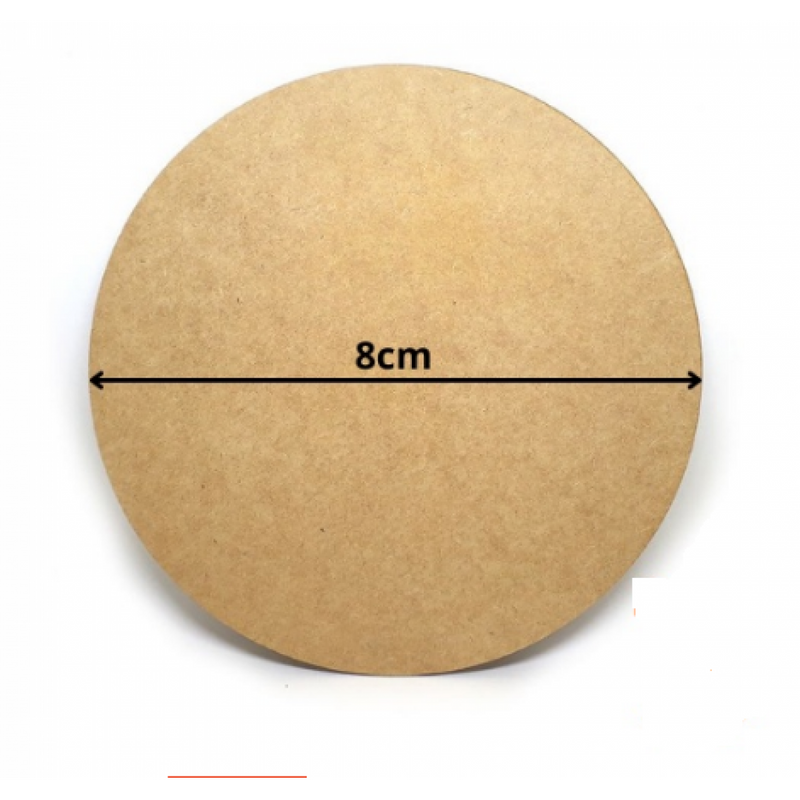 Porta Copos em MDF com 8cm de diâmetro e 3MM de espessura