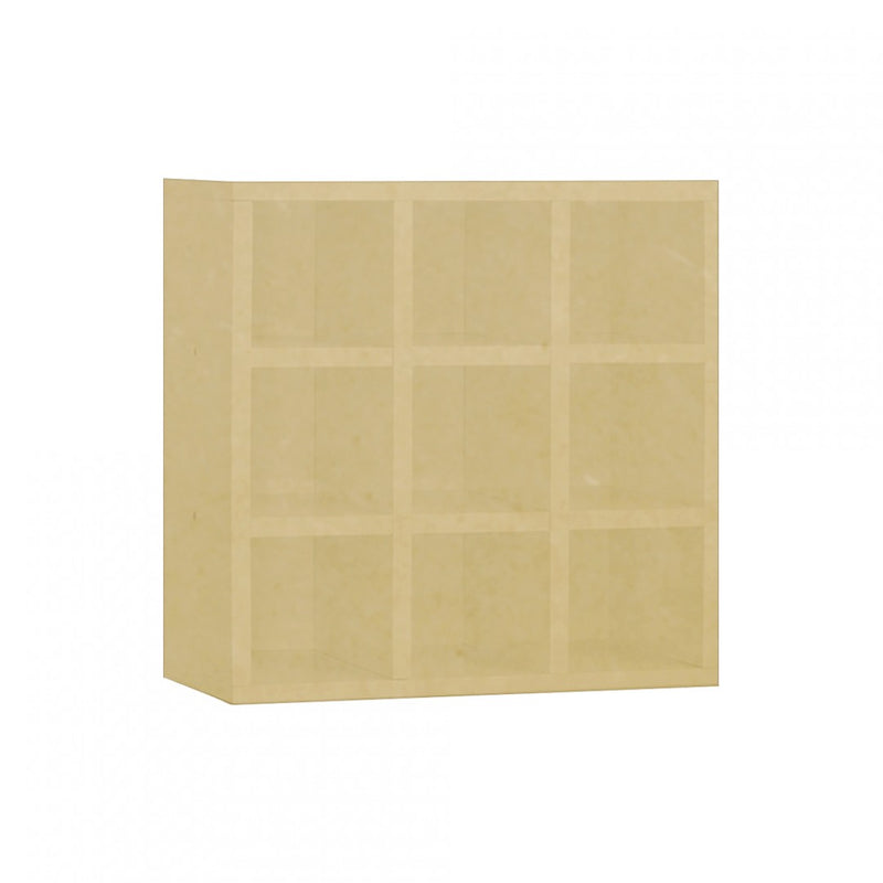Porta Toalhas 9 Lugares Em Mdf Natural