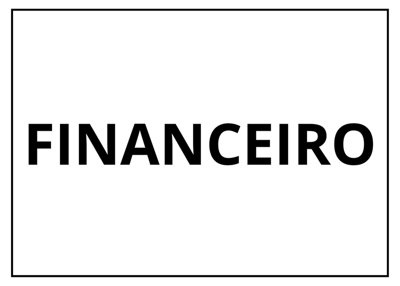 Placa sinalização 1/2 oficio financeiro mdf natural