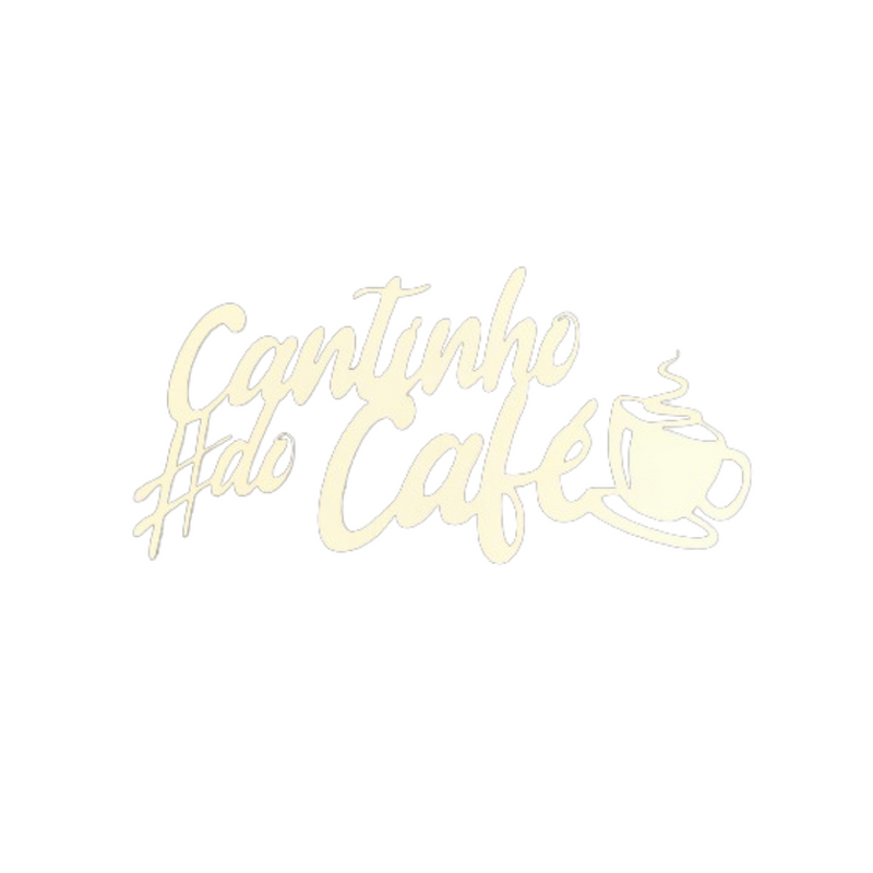 Cantinho do Café 5 em mdf 3mm branco