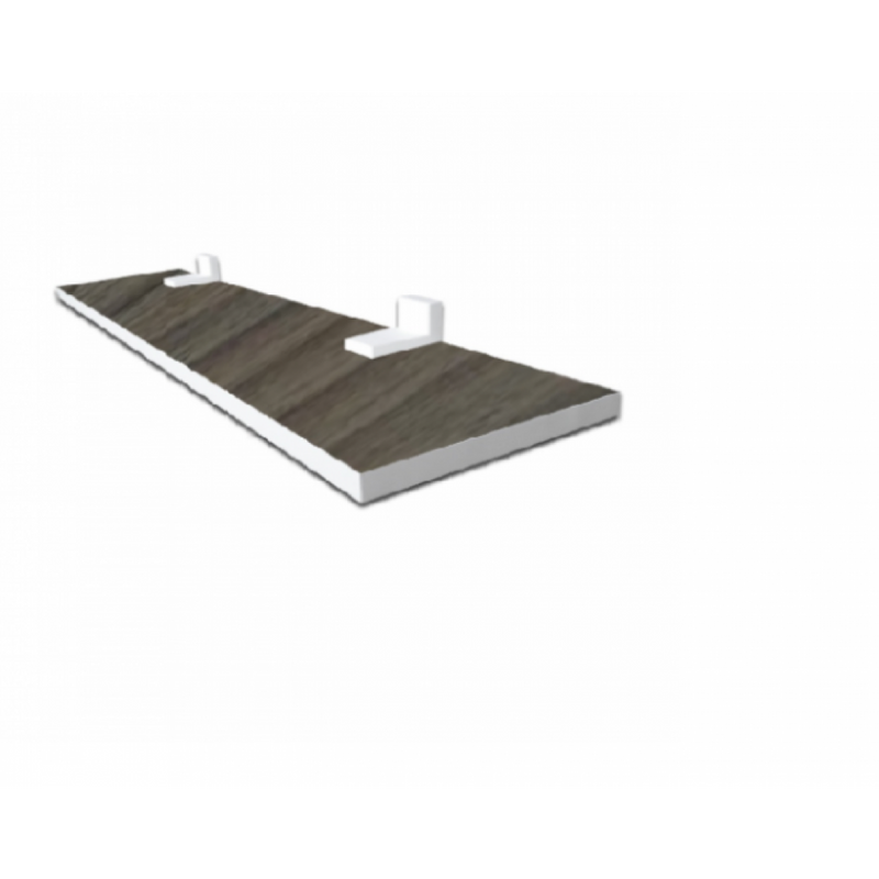 Prateleira Linha-Furta cor Com Borda De Pvc Branco 80x20 cm
