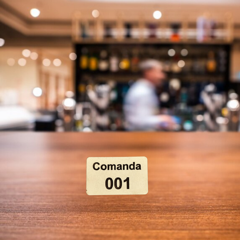 comanda bar restaurante ecológicas c/ 20 em mdf 3mm branco